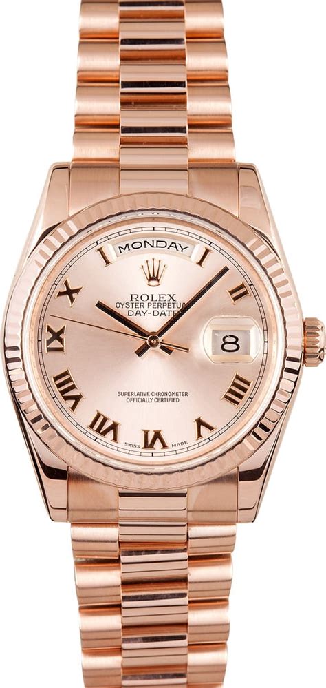 mens rose gold rolex for sale|Rolex rose gold 40mm president.